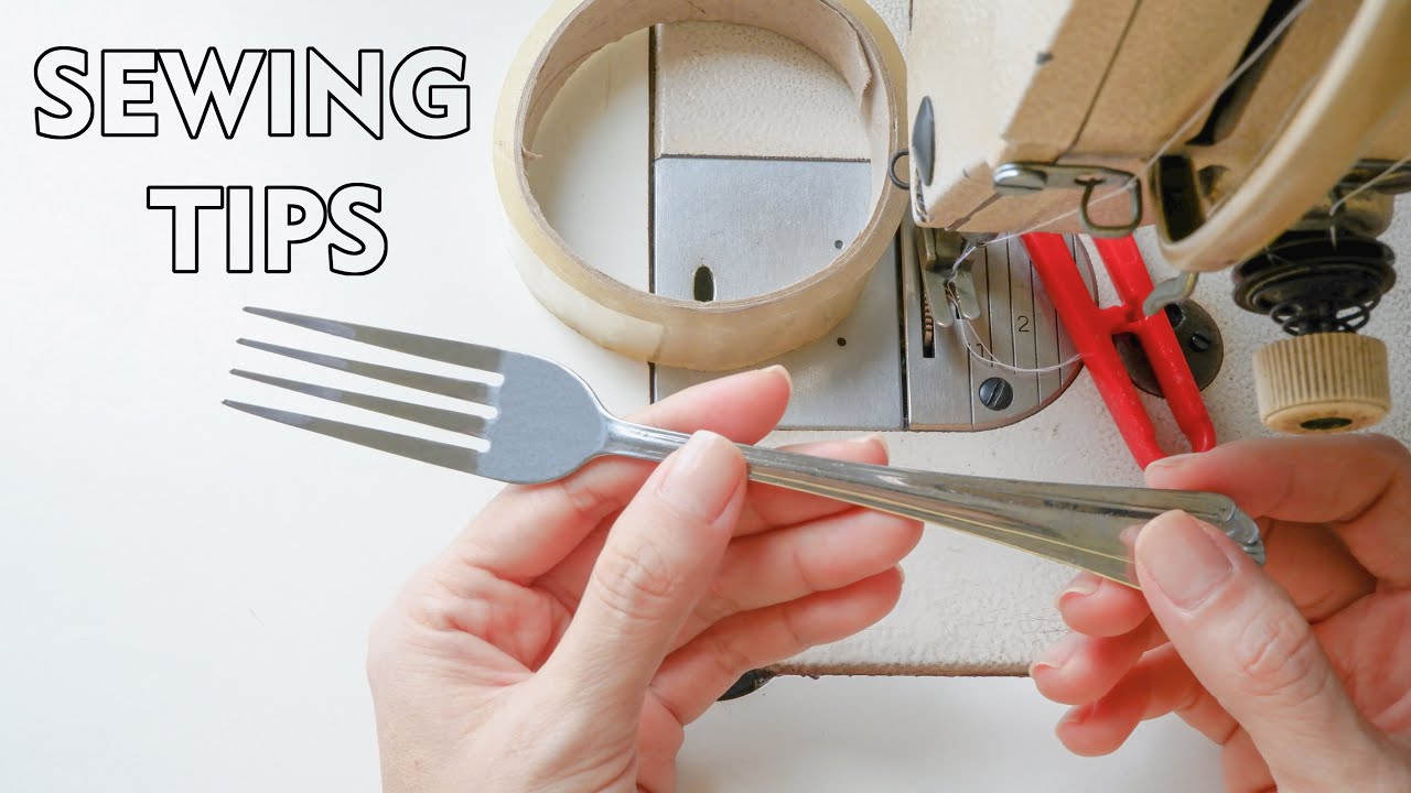 Great Sewing Tips Using A Fork | Sewing Tips And Tricks For Beginners