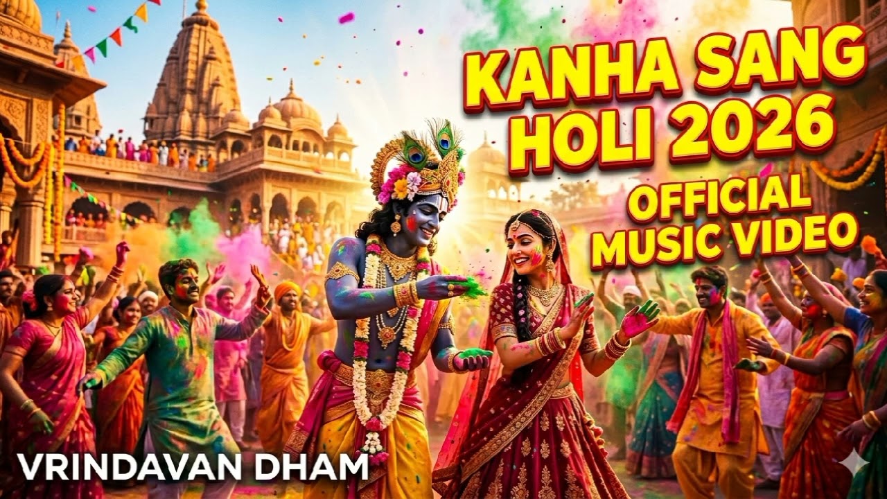 Kanha Sang Holi - Official Music Video | New Holi Song 2026 | Radha Krishna Holi Special