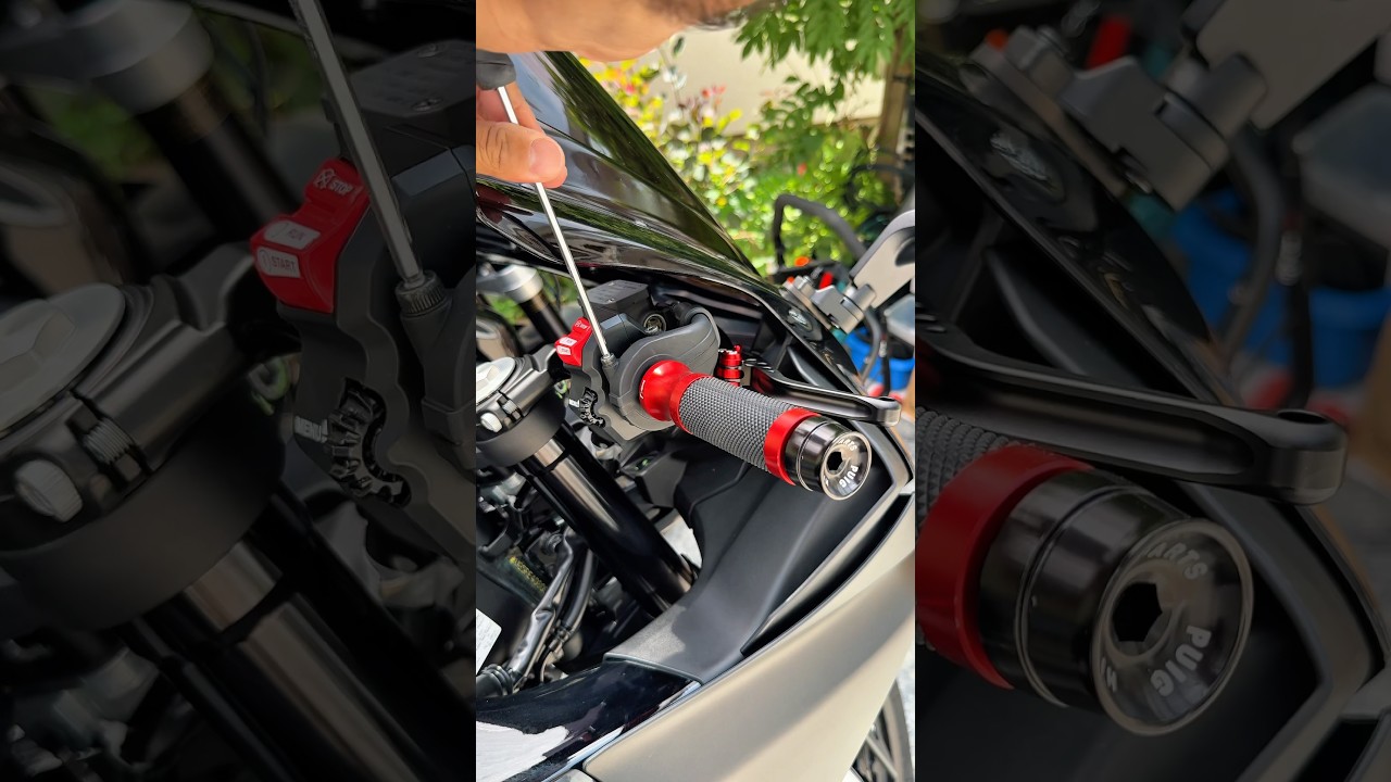 How to change throttle grip? And which cable goes where? #r125 #bikeaccessory #throttlegrip