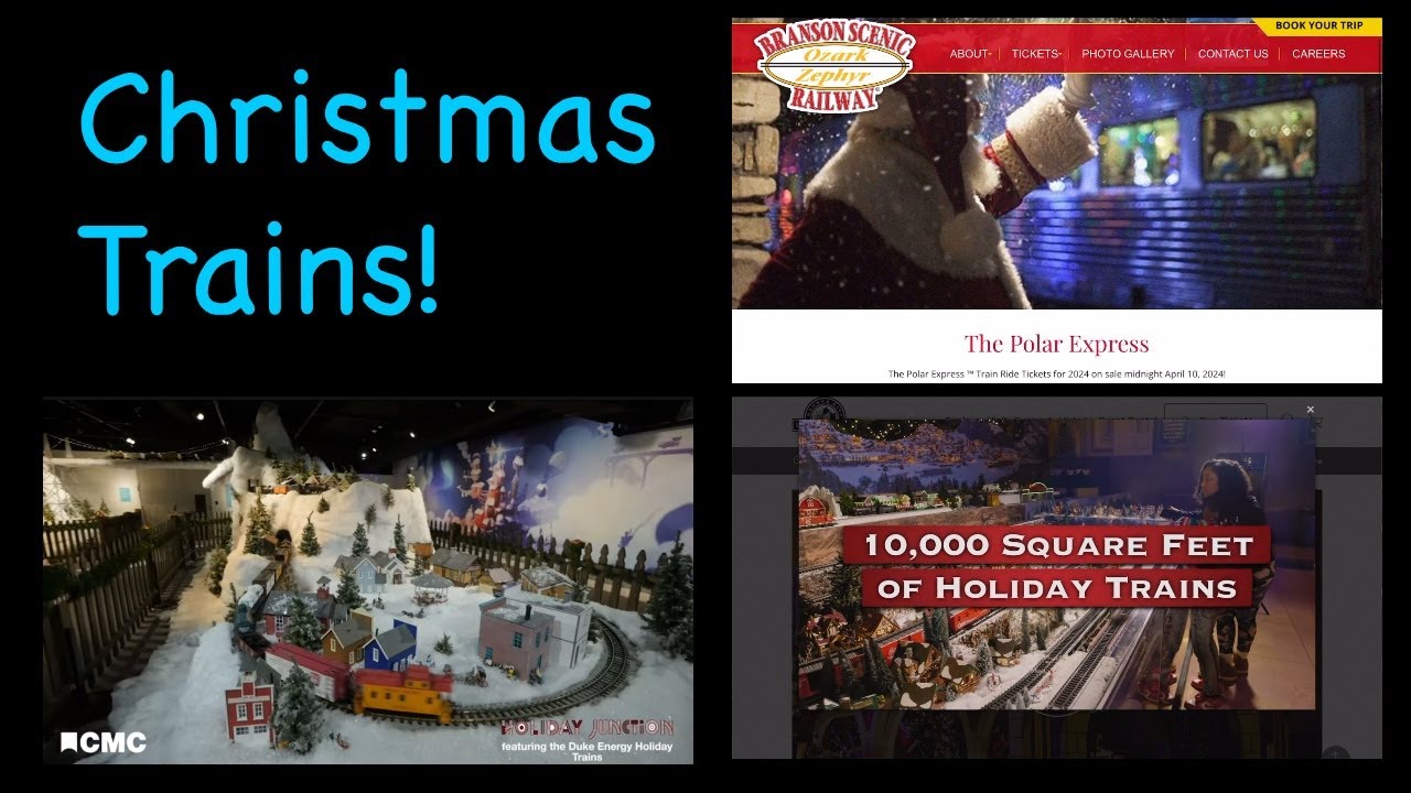 Holiday Train Displays and Rides Around the US