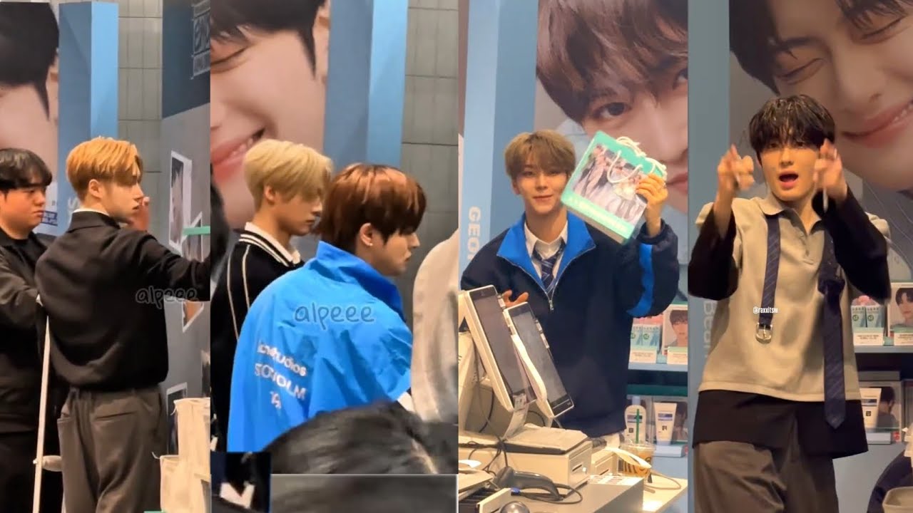 AlphaDriveOne (ALD1) Spotted At Olive Young Seongsu pop-up store today