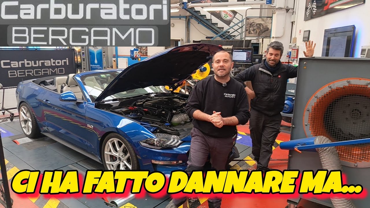 MUSTANG GT+COMPRESSORE+MARINO=GODURIA. #carburatoribergamo 