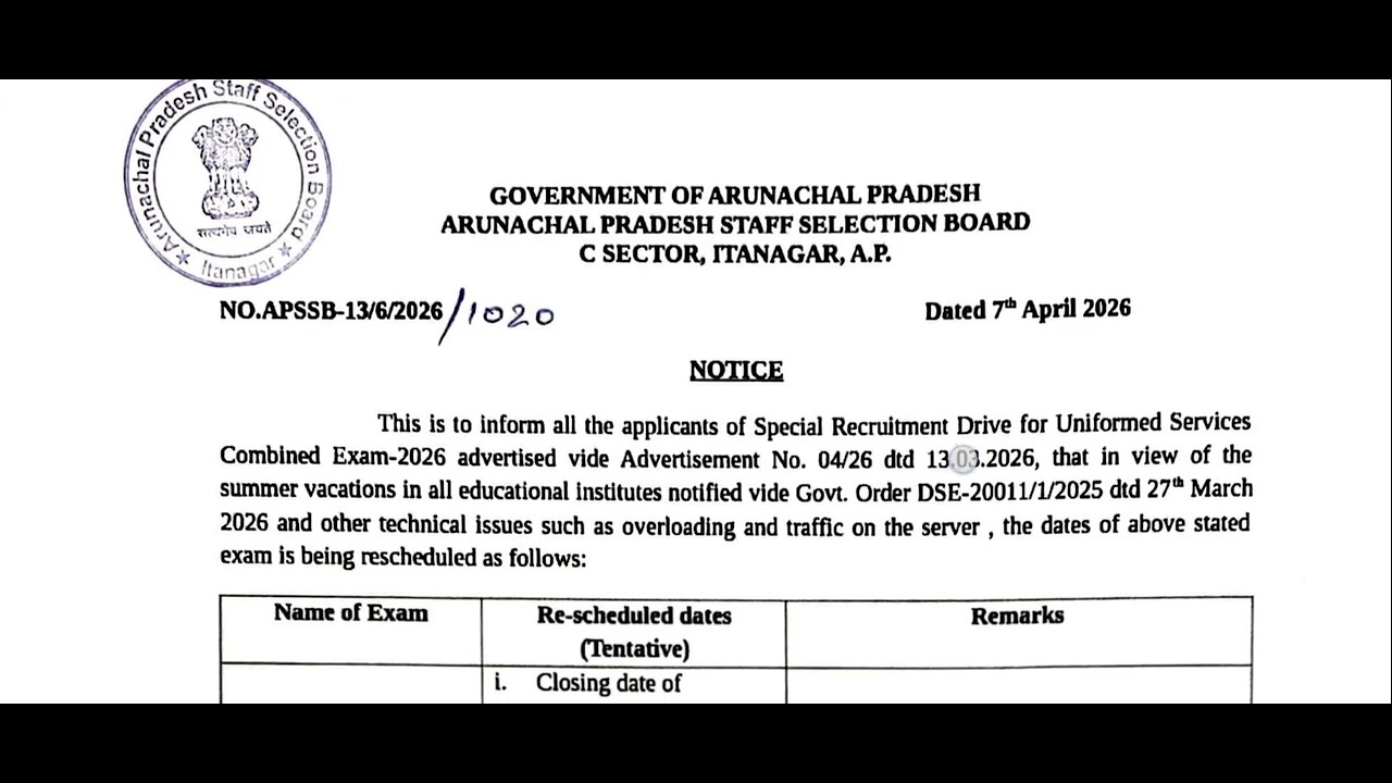 APSSB IRB GD 2026 Big Update | Exam Cancel News | Official Notification Out