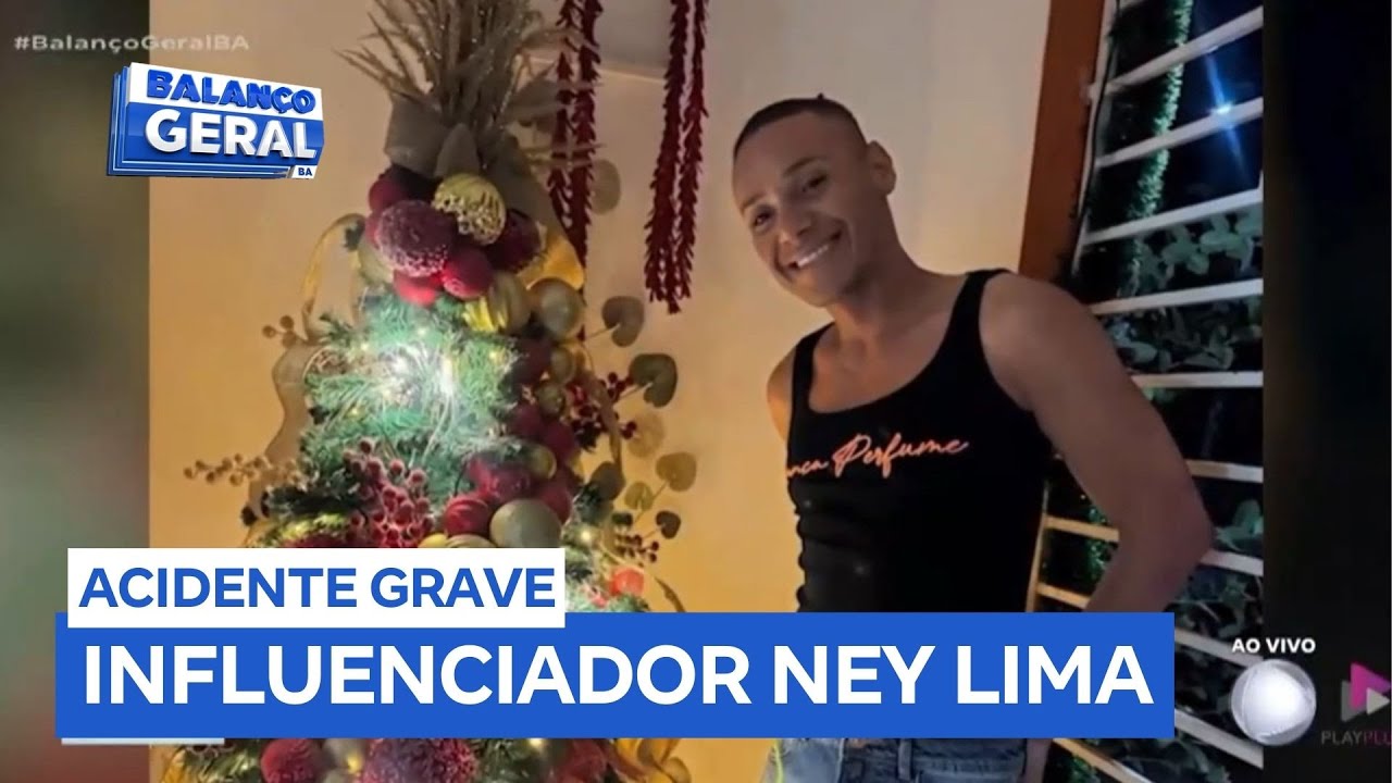 Influenciador Ney Lima sofre grave acidente de carro em Serrinha (BA)