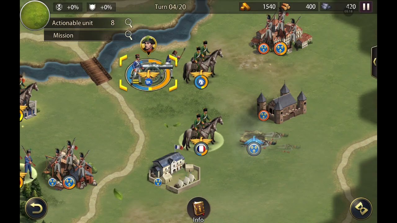 Grand War Gameplay (Very tactical in a way)