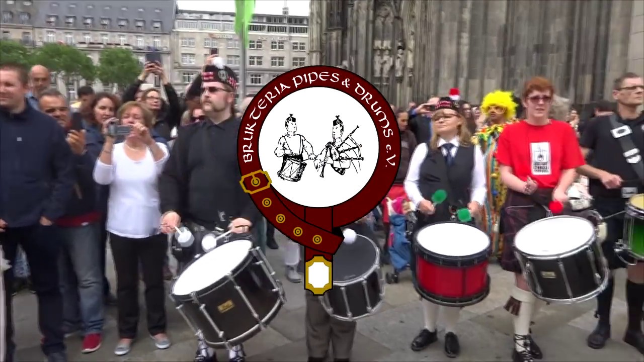 Flashmob Köln 5.8.2017 Pipes & Drums