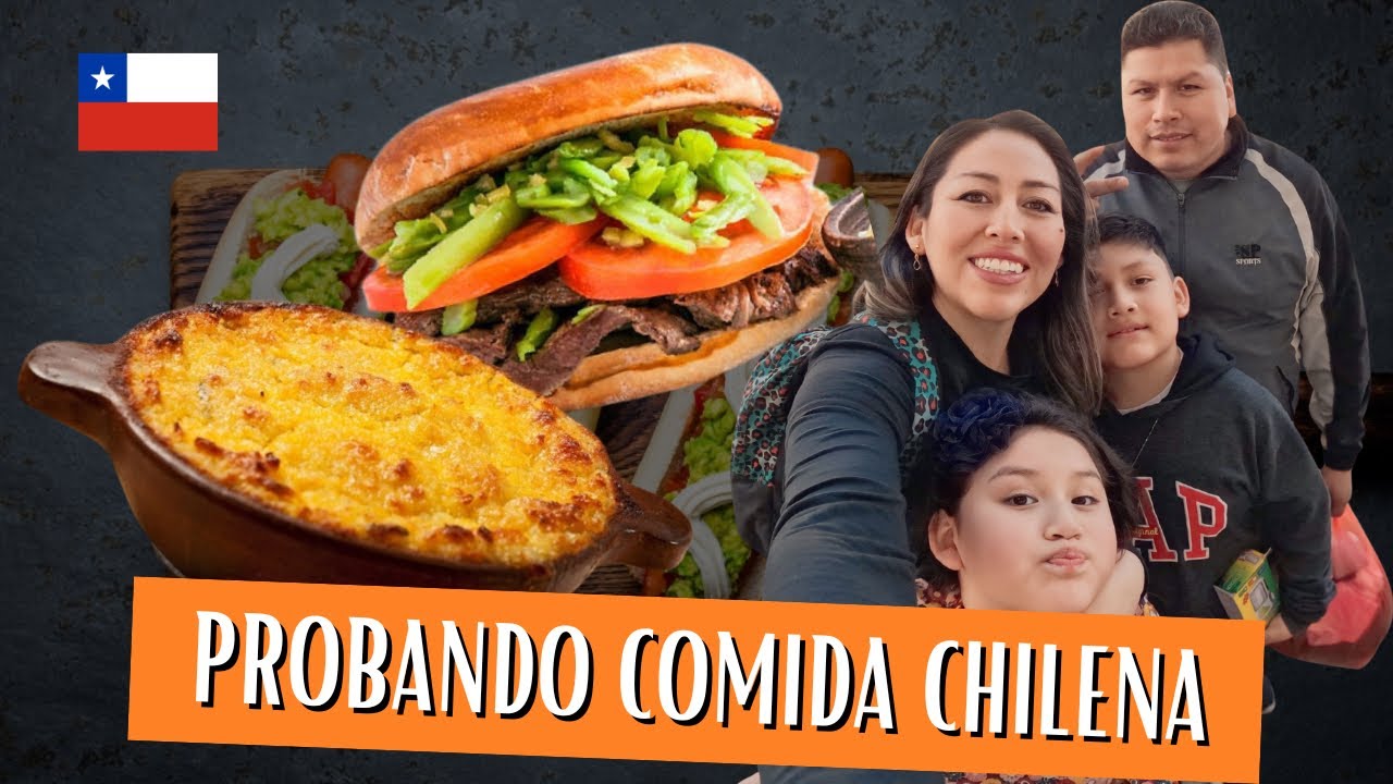 Probando comida típica chilena
