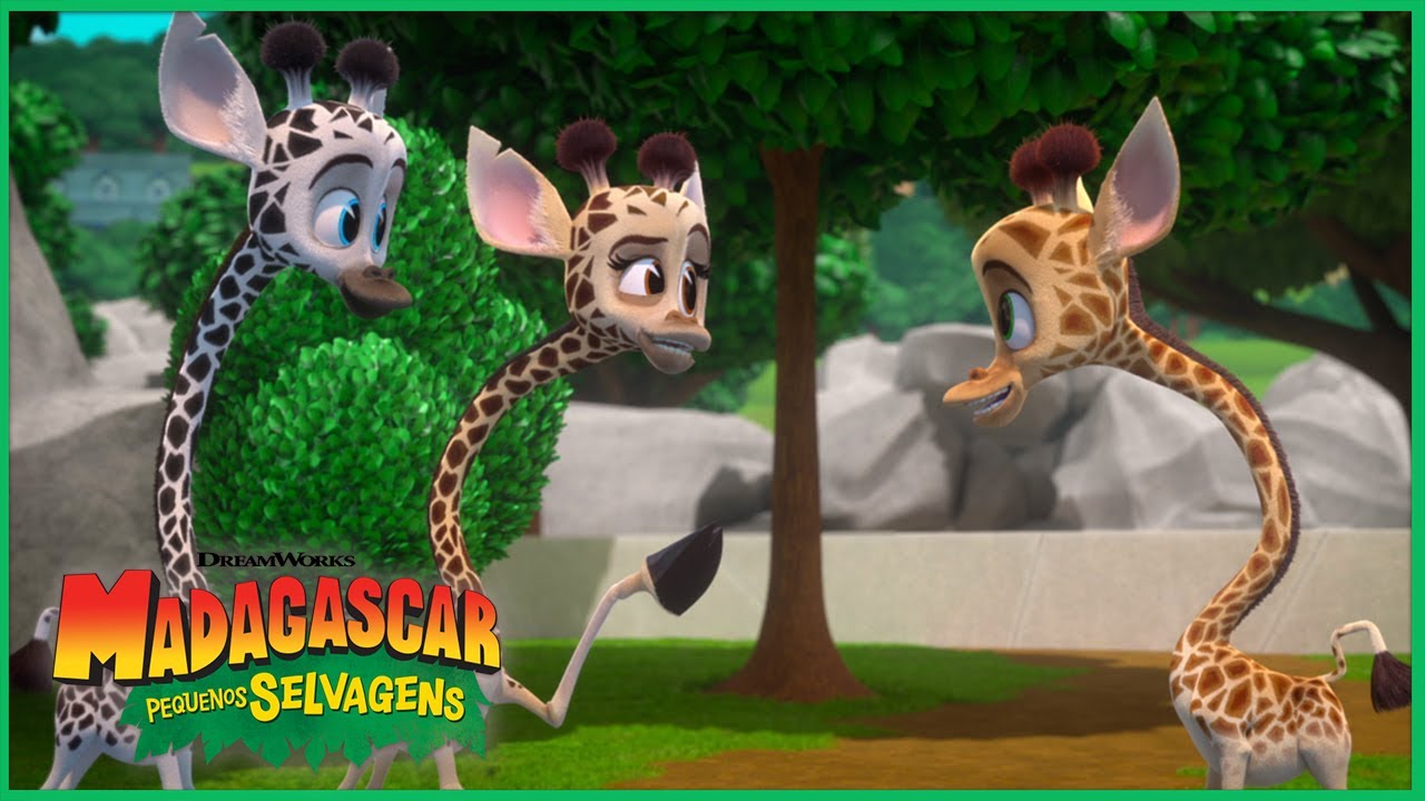 Melman Se Junta a uma Manada de Girafas 🦒 | DreamWorks Madagascar em Portugu&ecirc;s