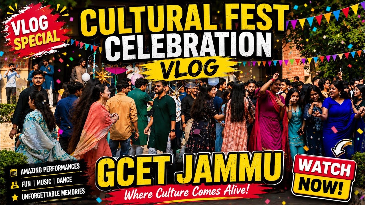 Cultural Fest 2024 l GCET Jammu Fest Vlog l Imran Naik l Jammu Vlogs l Fest Celebration
