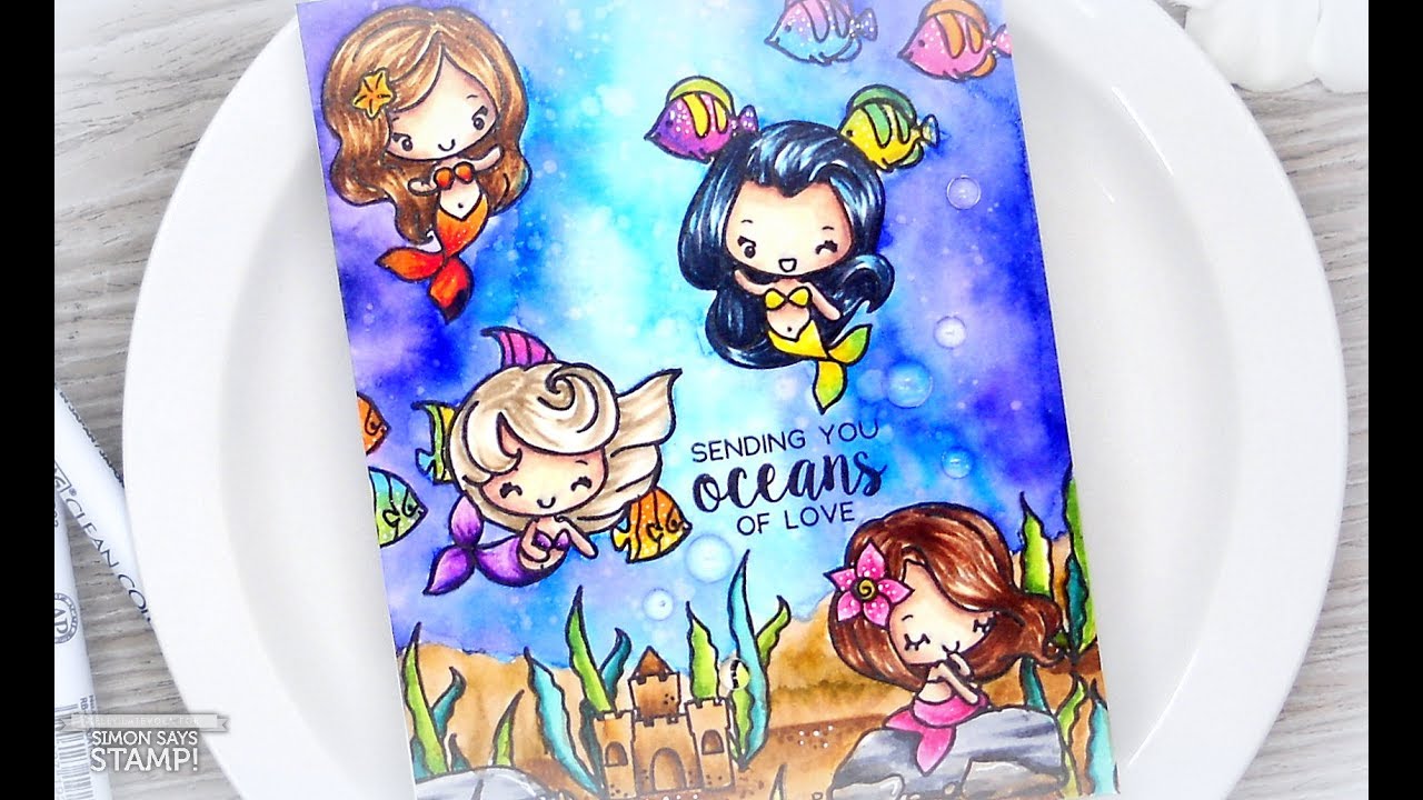 Oceans of Love: Copics and Zig Clean Color Markers