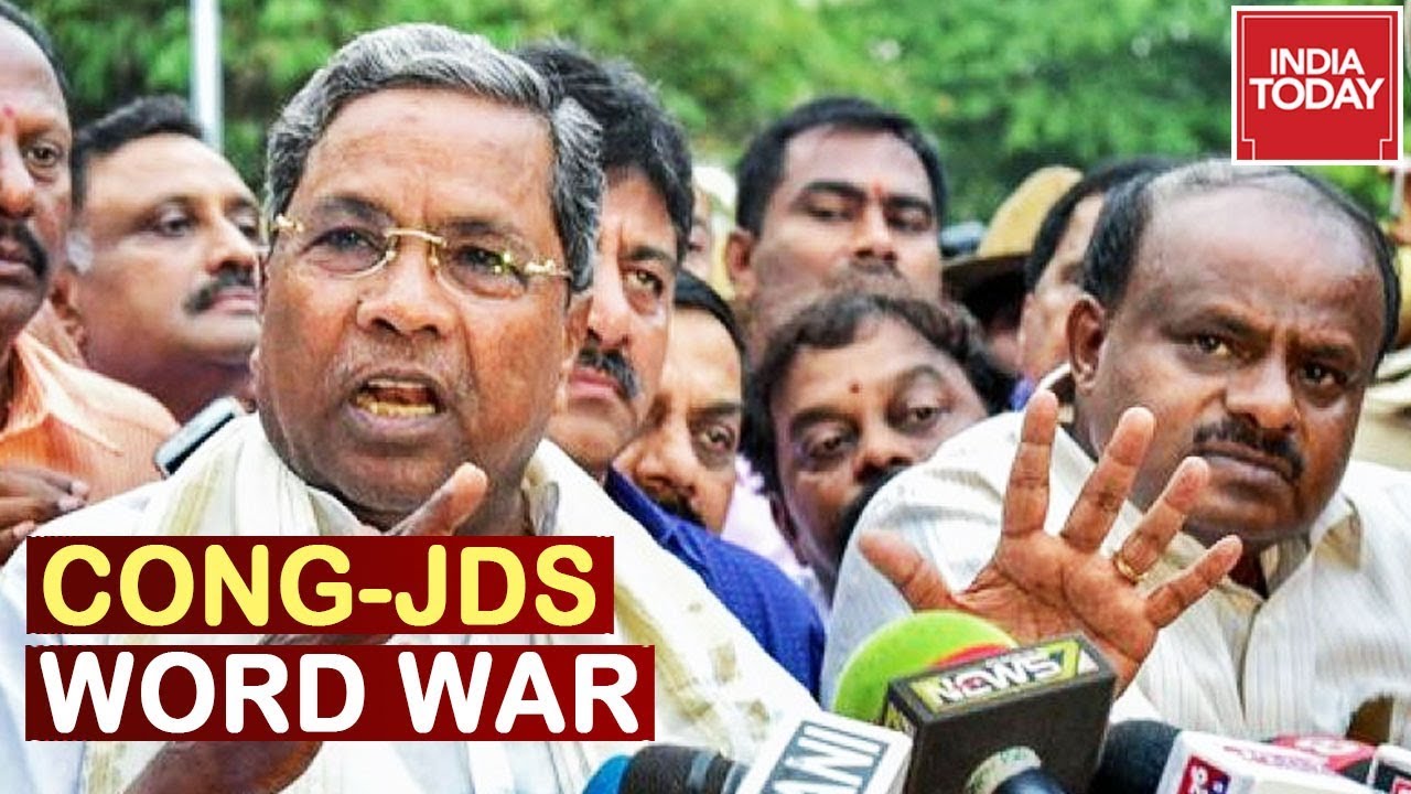 Cong-JDS At Word War , Siddaramiah & HD Kumaraswamy Blame Each Other For Collapse Of Coalition