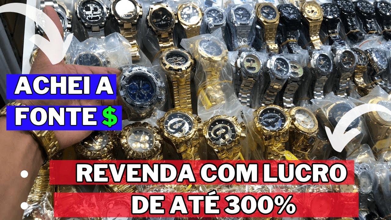 ACHEI A FONTE😲 O MELHOR FORNECEDOR DE RELOGIO DA 25 DE MARÇO BARATINHO🤩| REVENDA COM ALTO LUCRO 300%