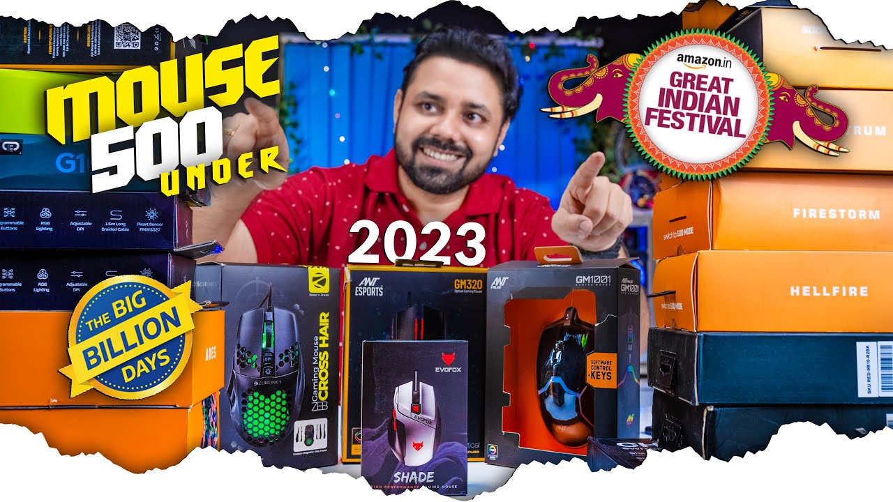 Top 4 Best Gaming Mouse under 500 | Amazon great Indian festival Flipkart Big Billion Sale