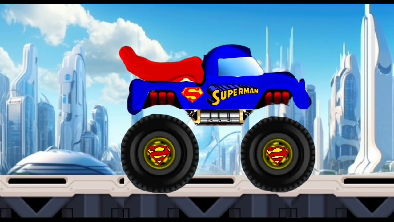 Superman Truck Stunts Monster Truck For Children