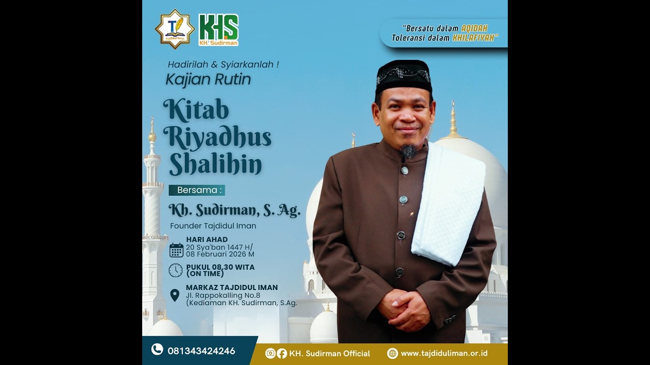 LIVE STREAMING KAJIAN KITAB RIYADHUSSHOLIHIN BAB 217 PUASA