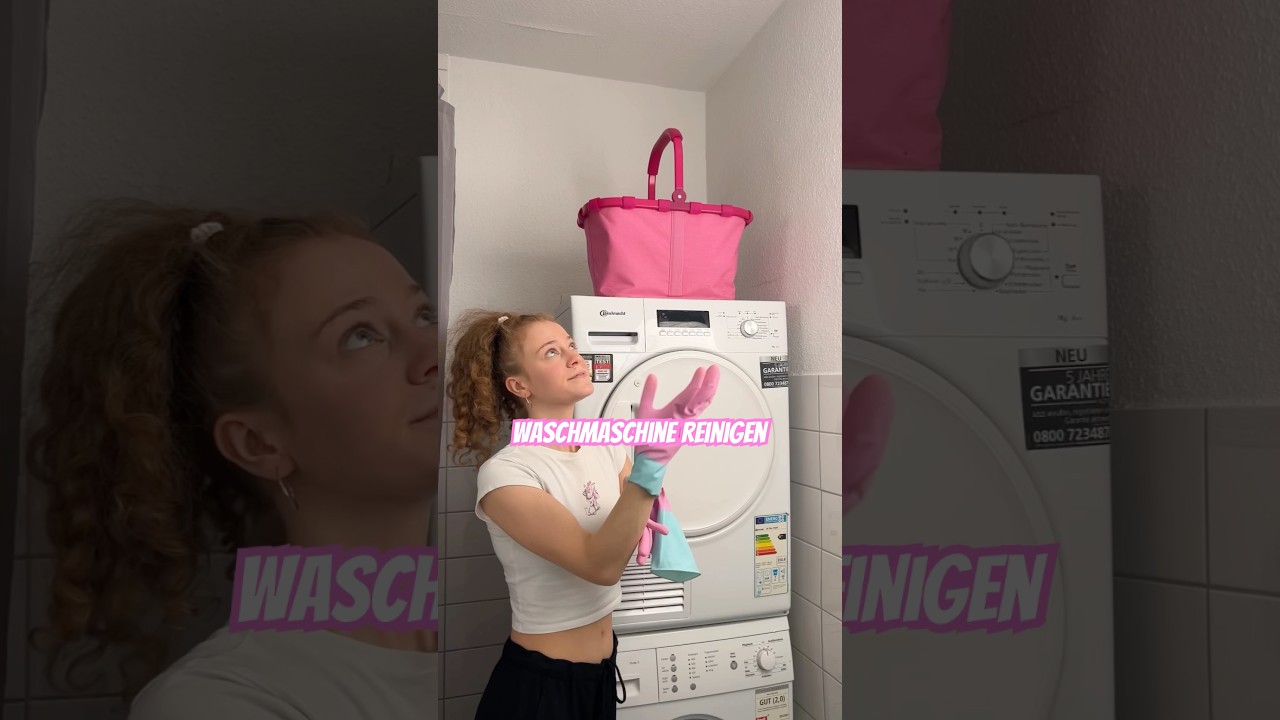 Waschmaschine reinigen 🫧💕 #cleantok #putzen #cleaning