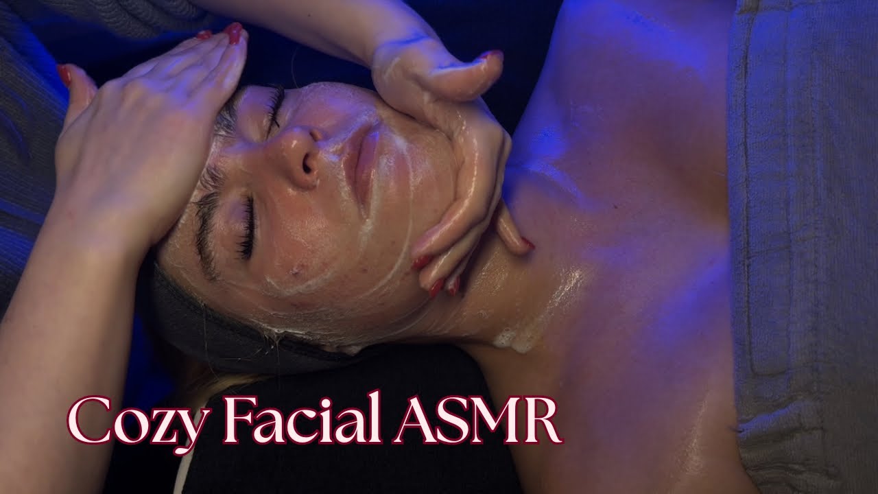 Cozy ASMR Facial | Serene Blue Lighting
