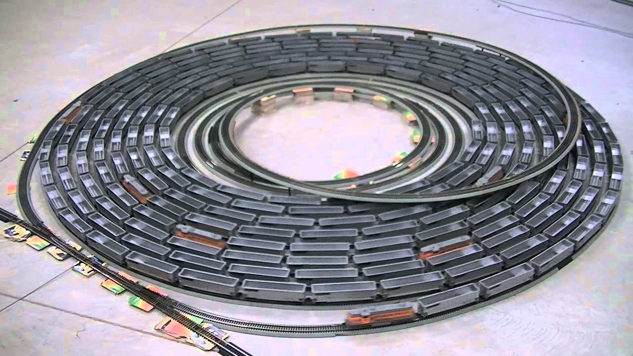 The spiral with Ho Scale ( side view )