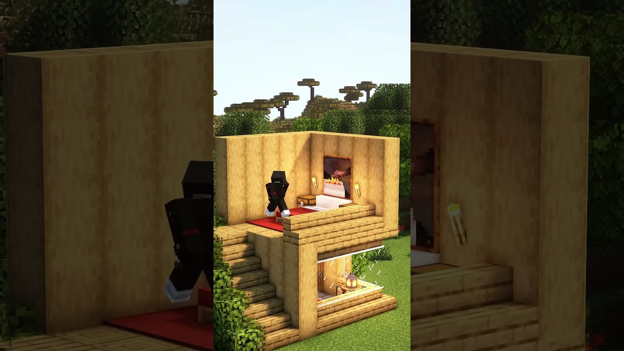 Minecraft Easy Starter House 🏡 #minecraft