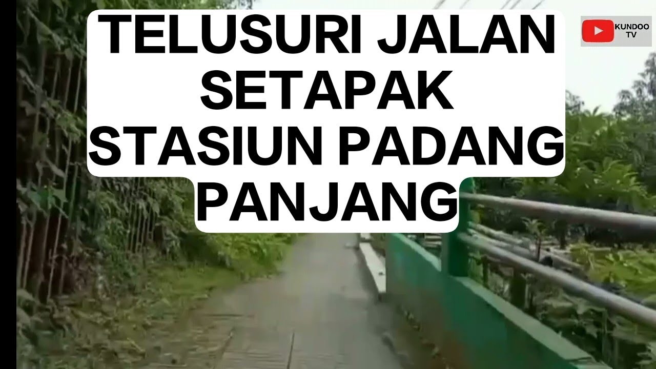Telusuri Jalan Setapak Stasiun Kereta Api Padang Panjang