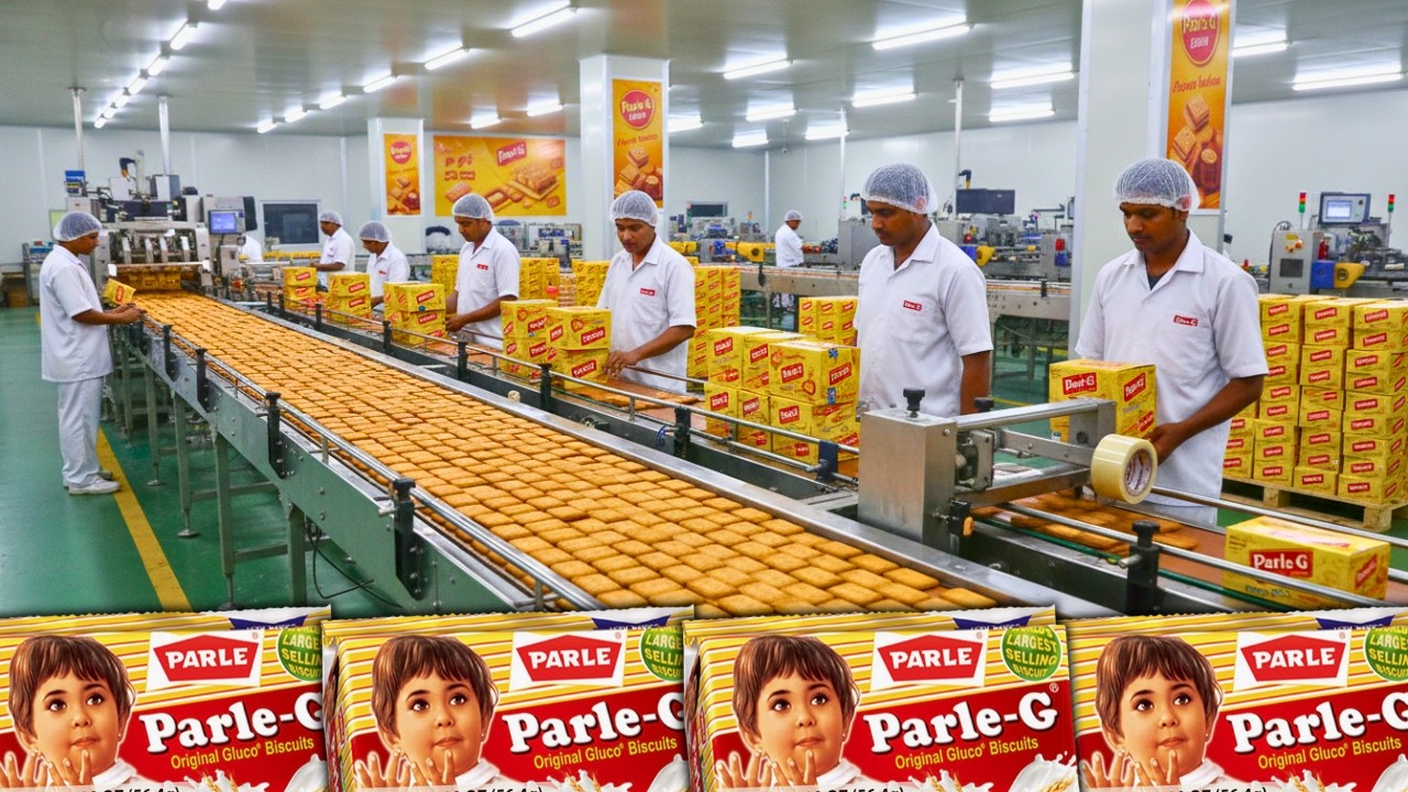How Parle-G Produces Millions of Glucose Biscuits Daily | Inside the Factory