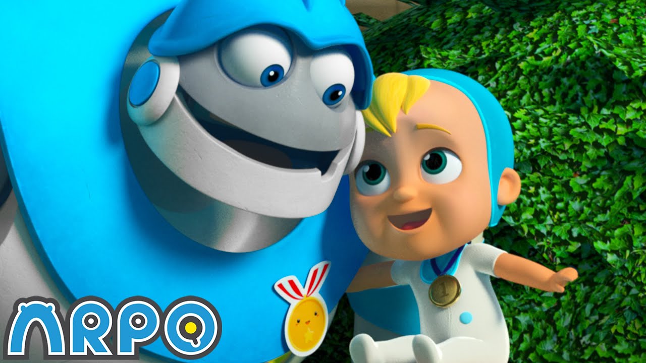 Robot Race in the Baby Olympics!!! | 2 HOURS OF ARPO! | Funny Robot Cartoons for Kids!