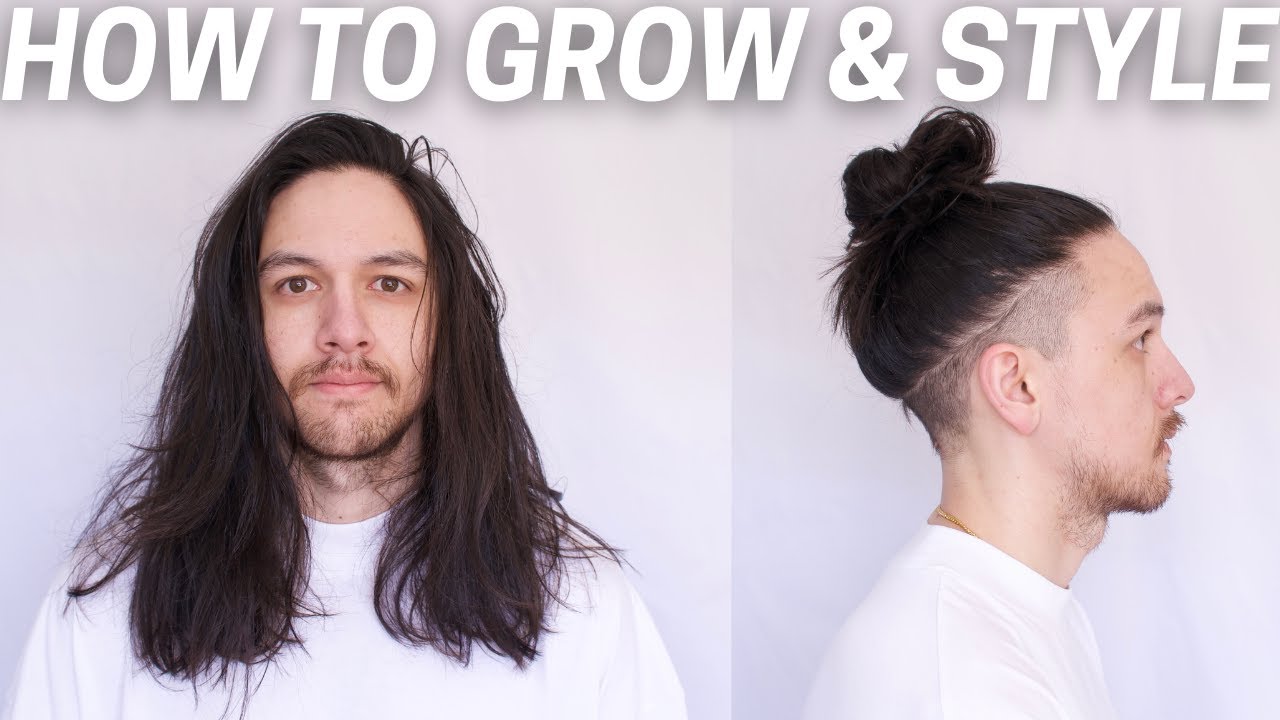How To Grow, Style & Maintain Long Healthy Hair | Man Bun Top Knot Tips