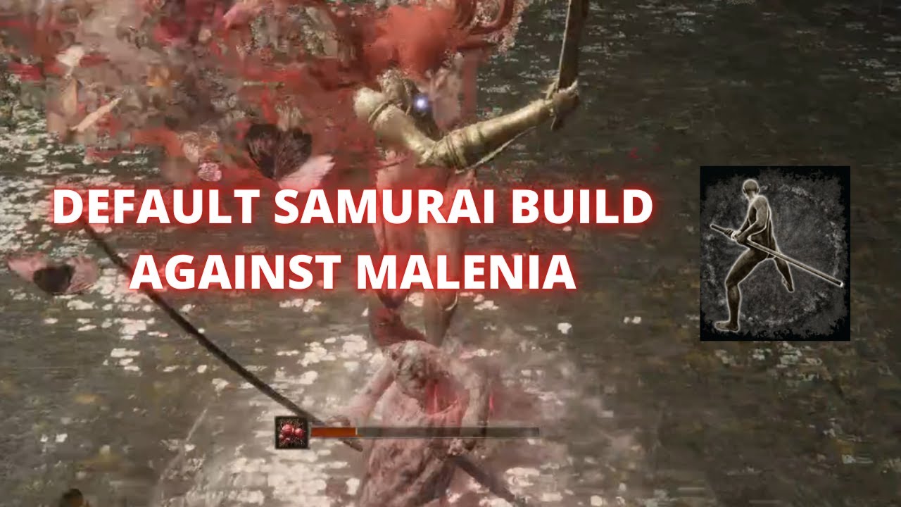Elden Ring - Default Samurai Build Vs Malenia (no summon)