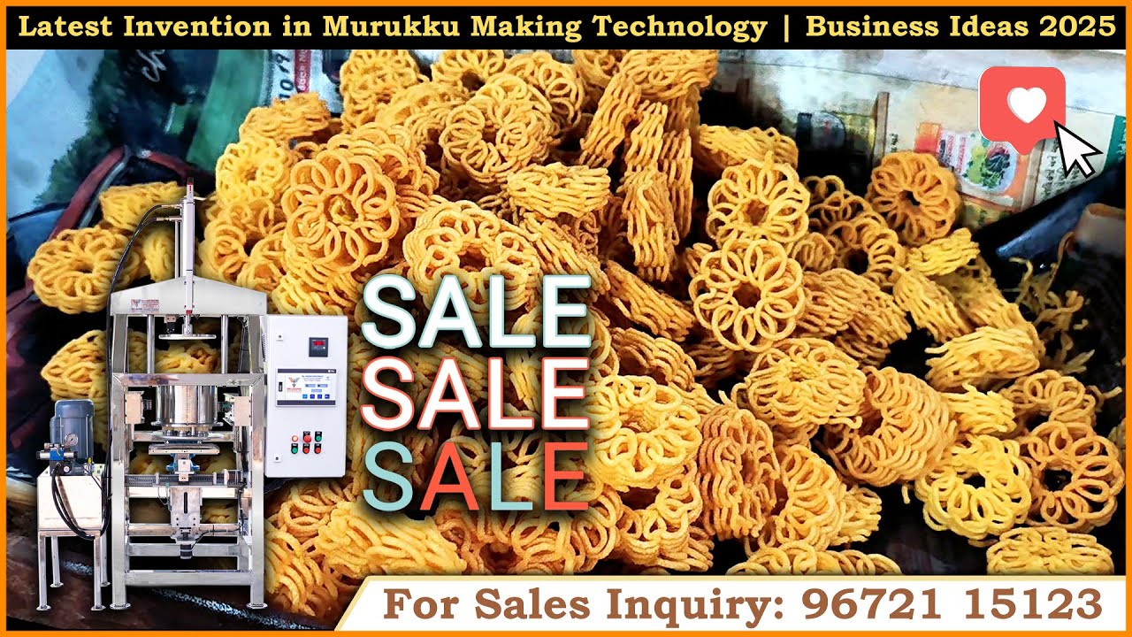 Latest Invention in Murukku Making Technology | Book Now: 9786390479 Business Ideas 2025 | Murukku