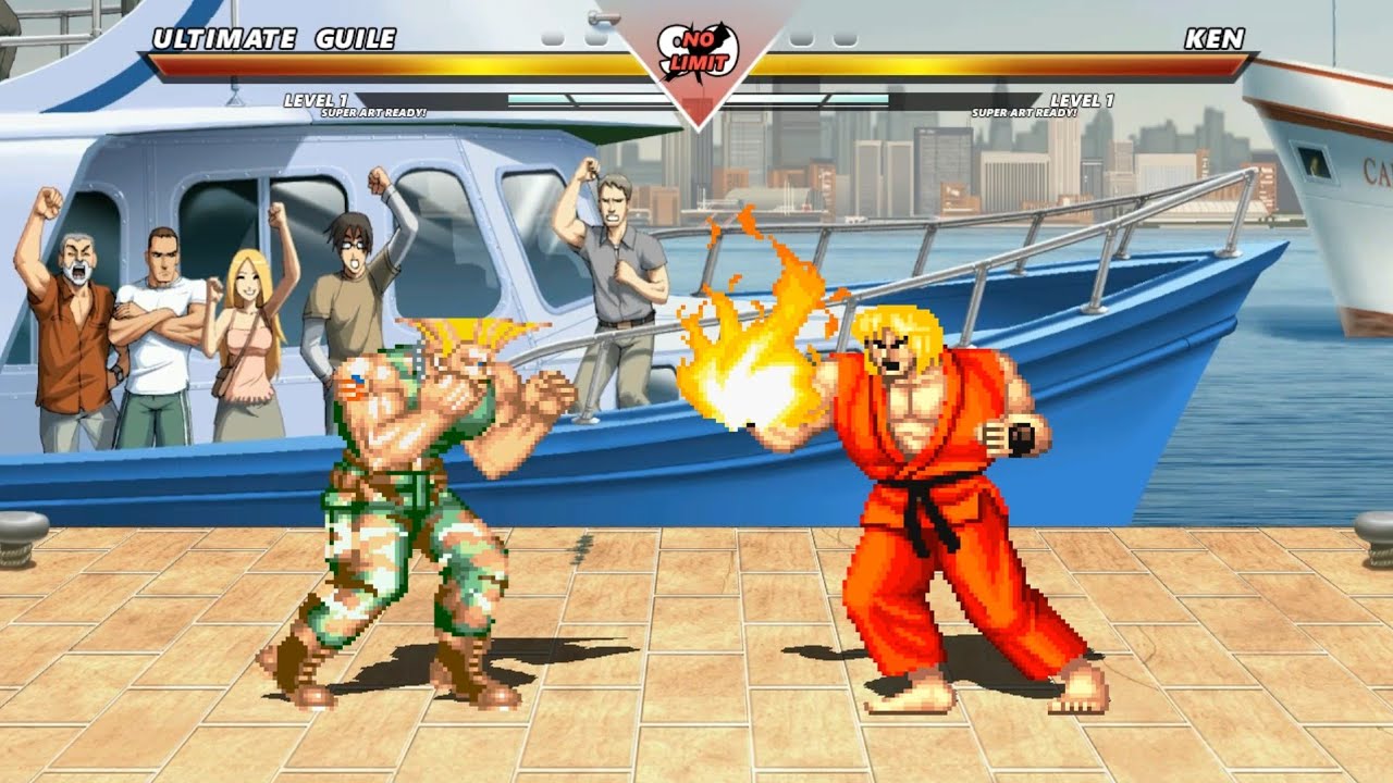 ULTIMATE GUILE vs KEN -  Amazing epic fight battle !