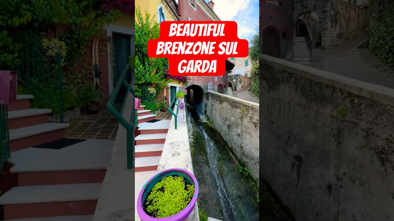 Hidden Stream in beautiful Brenzone sul Garda Flowing into Lake Garda