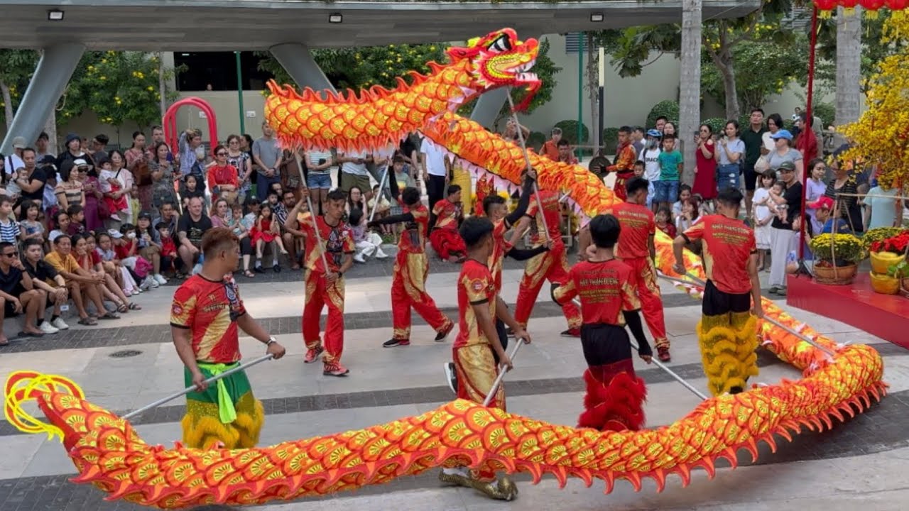SAIGON VIETNAM DRAGON AND LION DANCE 2024