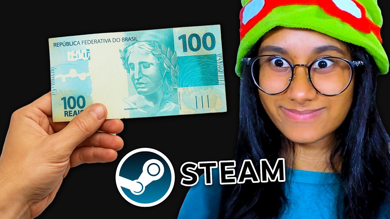 DEI R$ 100 REAIS PRA MINHA NAMORADA COMPRAR JOGOS PRA MIM!