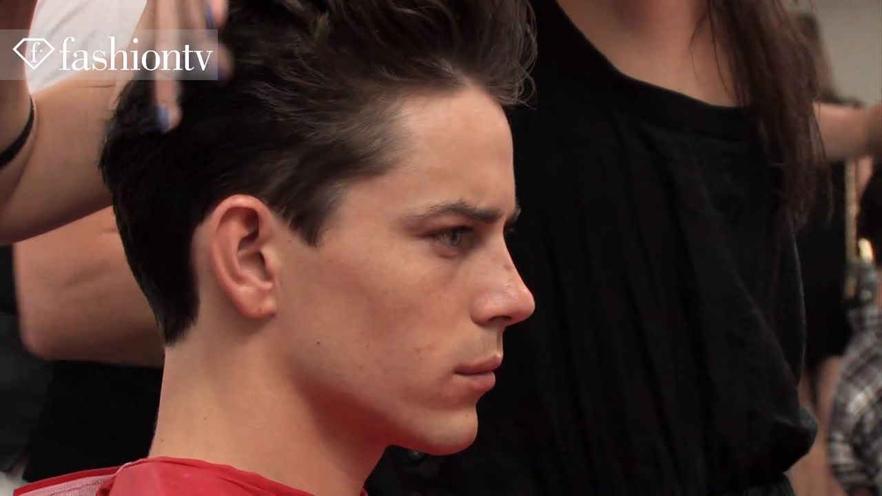 Андре Ф. @ Salvatore Ferragamo Backstage — Неделя мужской моды в Милане, весна-лето 2012 | Fashio...