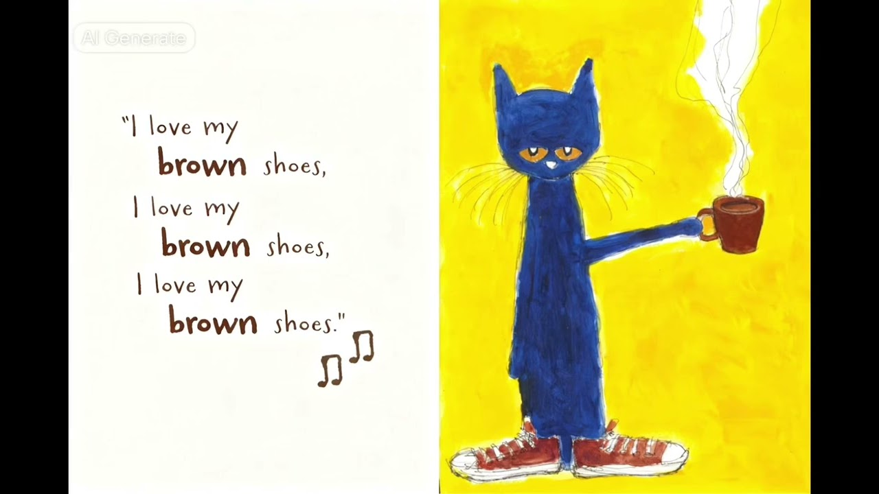 Pete the Cat White Shoes Reversed