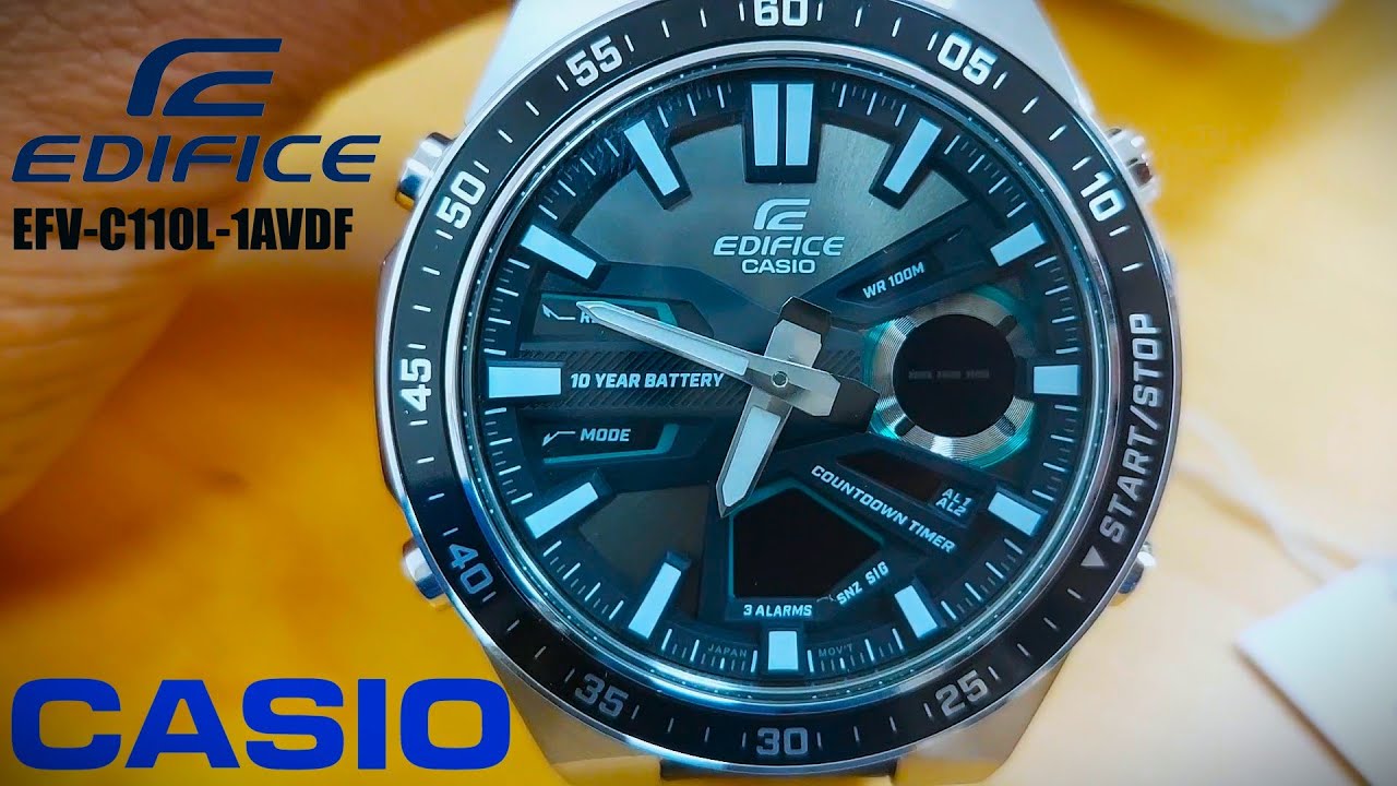 CASIO - EDIFICE WATCH -EFV-C110L-1AVDF | Malayalam Review | Time Settings