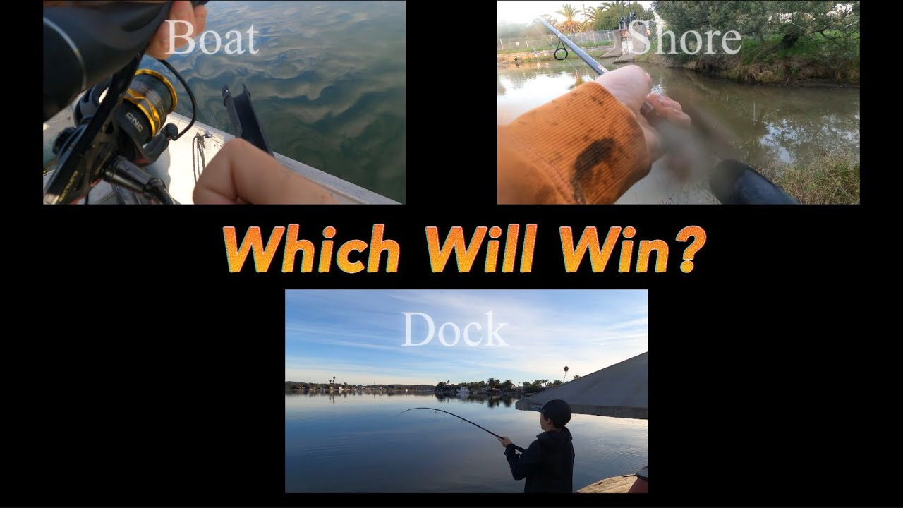 Boat vs. Shore vs. Dock Fishing Challenge