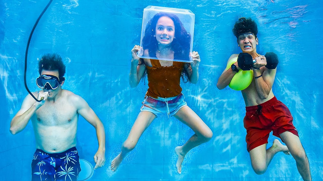 Who can survive UNDERWATER the longest?! 🫧