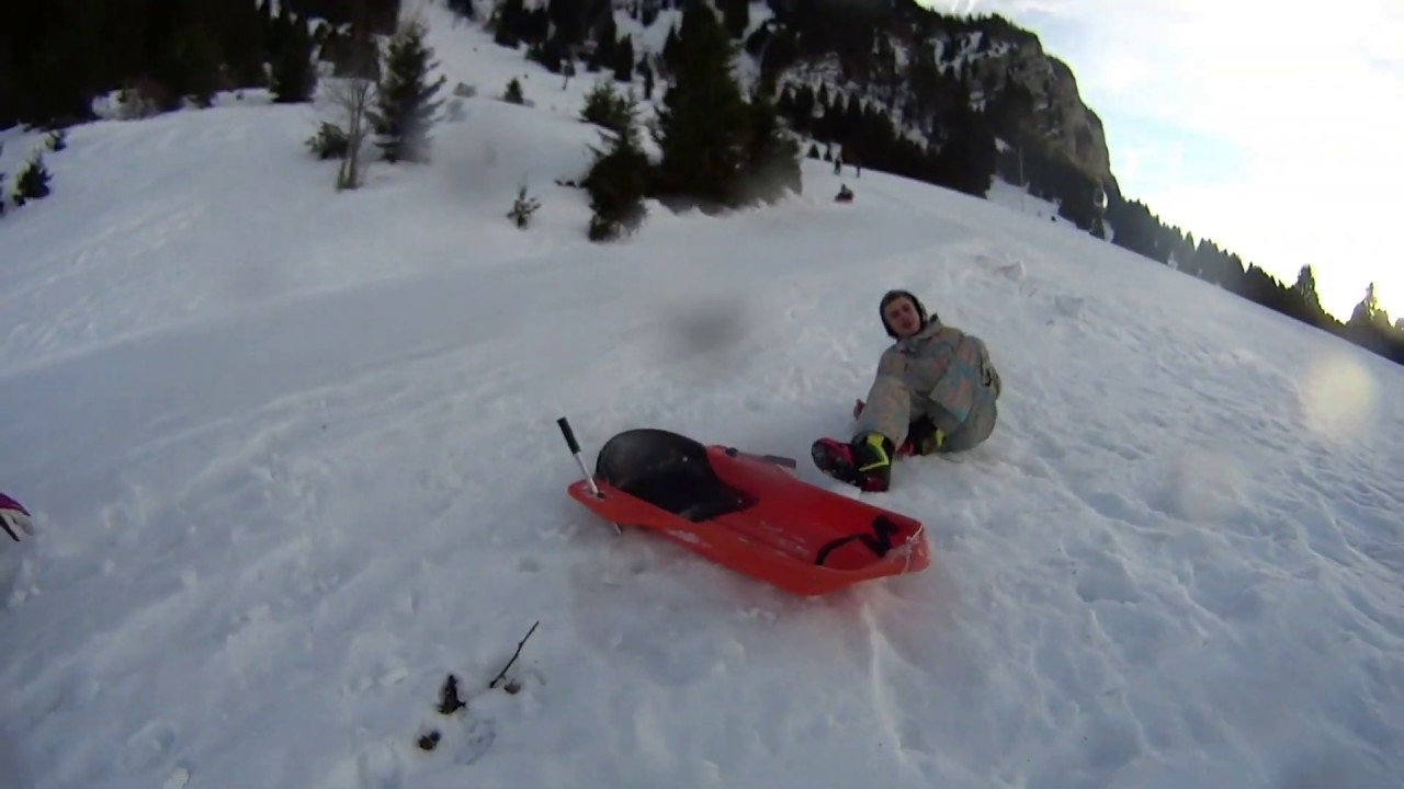 Luge  - Piste noire les Lanches Thollons les Mémises
