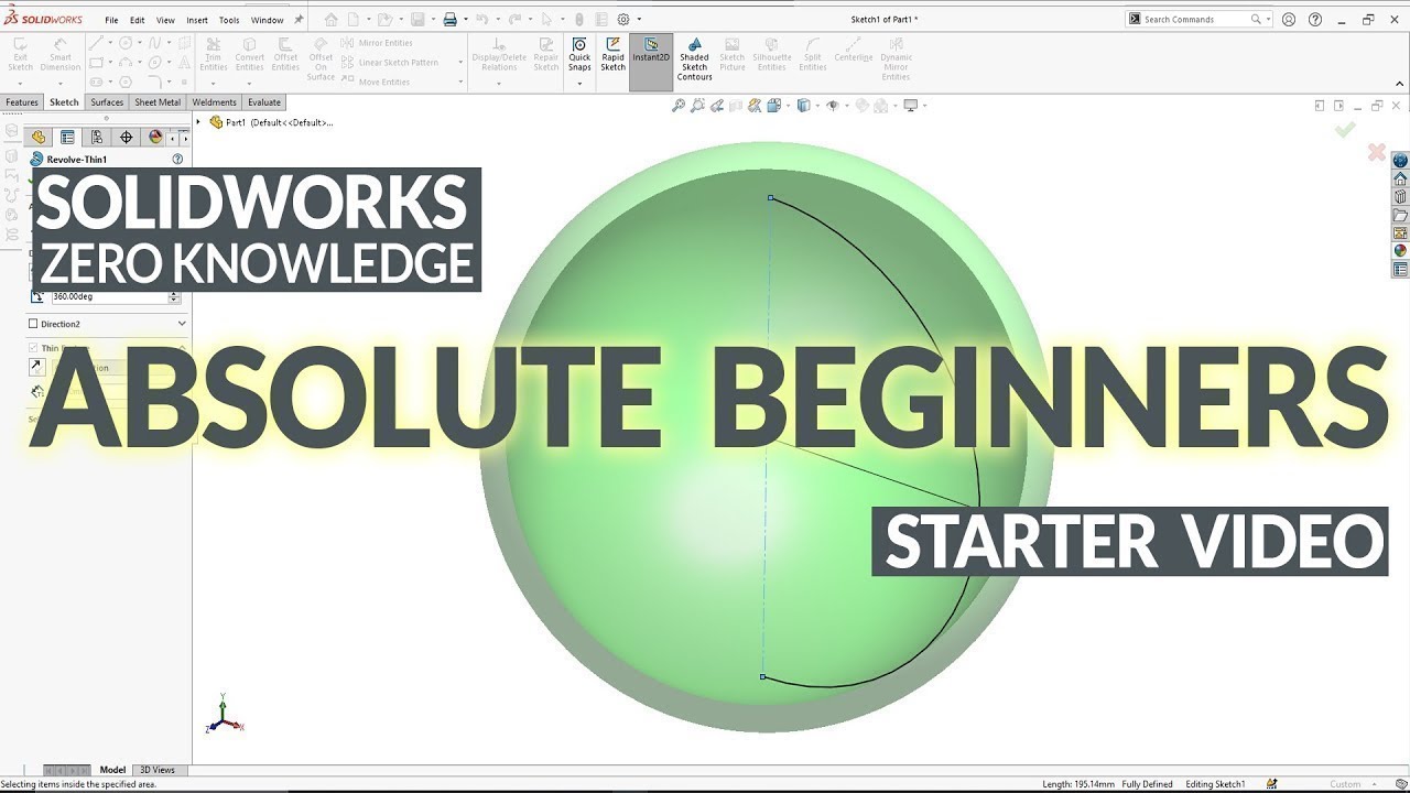 Учебное пособие по SOLIDWORKS 2020 для начинающих