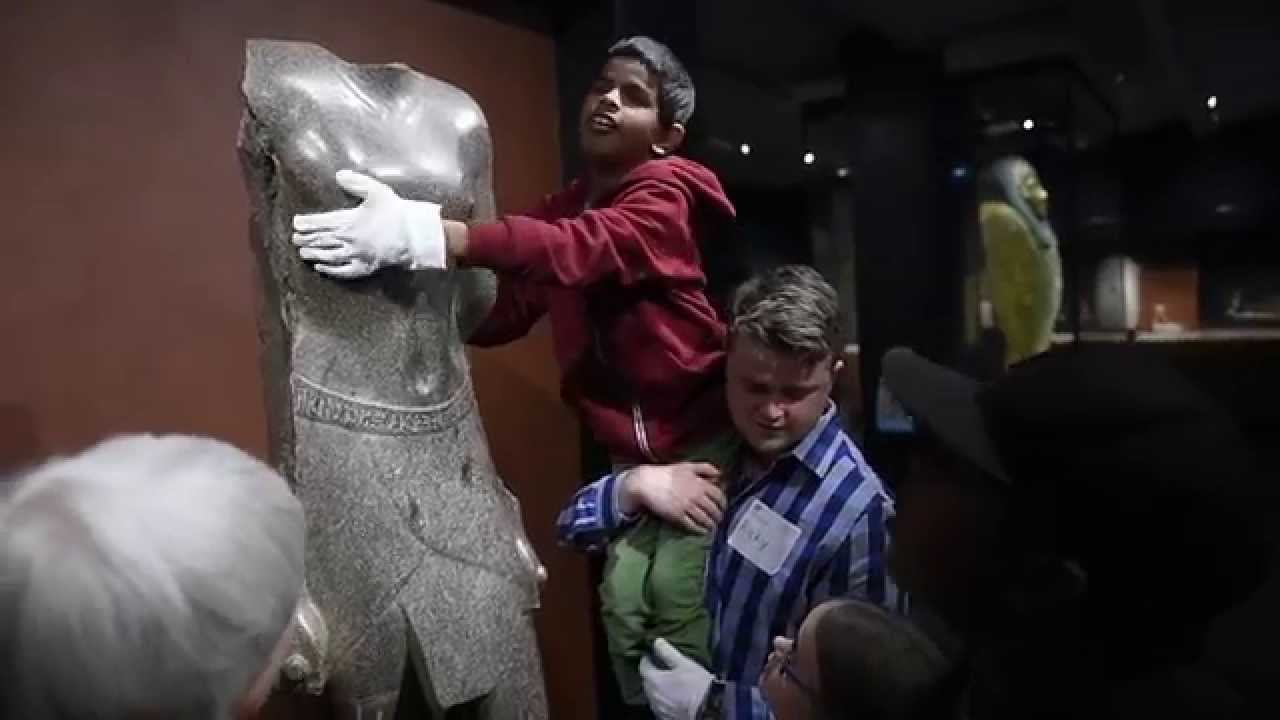 Experiencing art through touch instead of sight