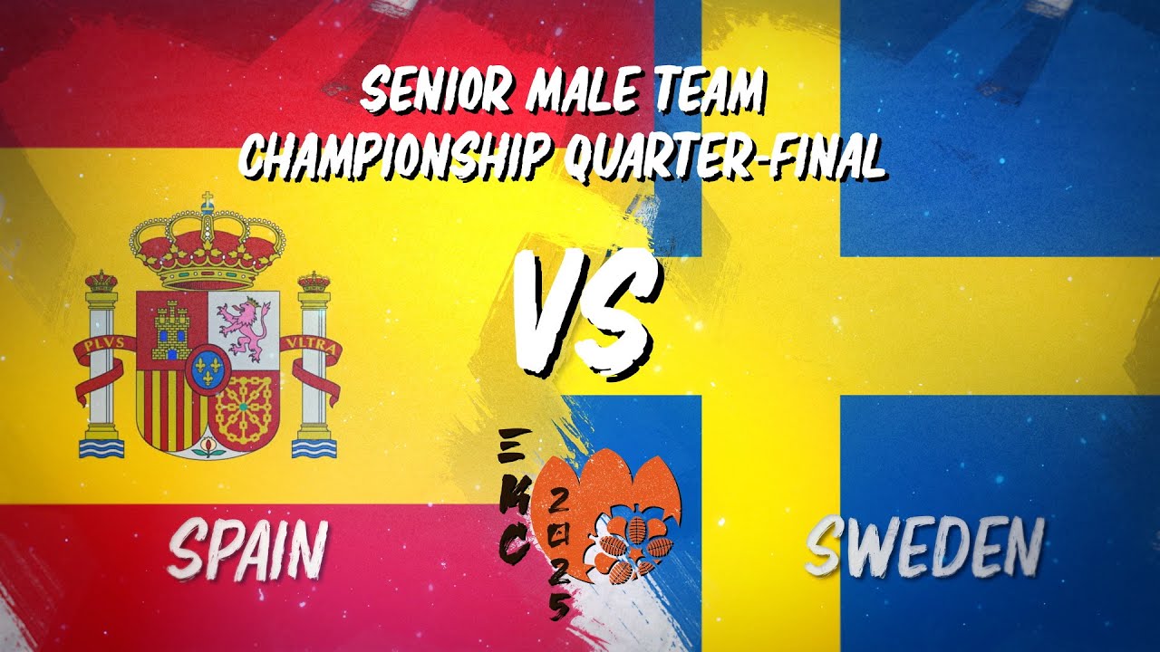 33rd European Kendo Championship (EKC 2025): Senior Male Team Quarter-Final - Spain VS Sweden