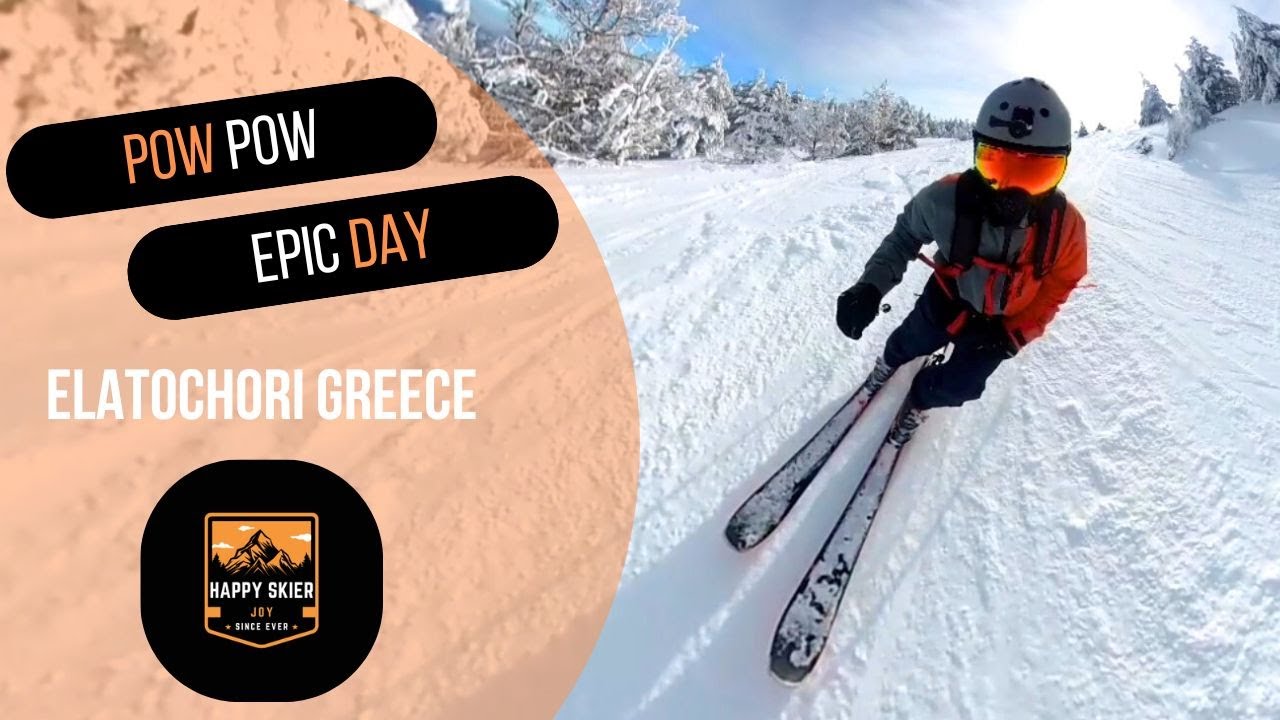 Ski in Greece Epic Pow Day Elatoxori 01.17.2025