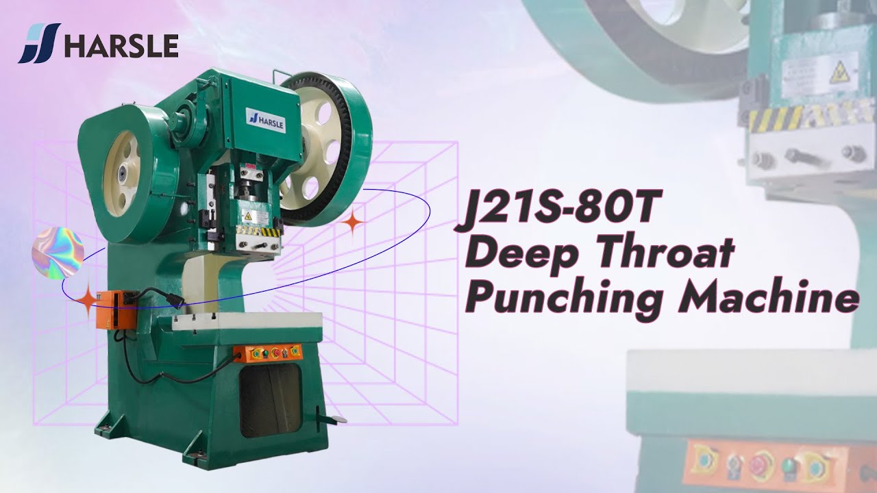 J21S-80T Deep throat punching machine, 80Tons eccentric power press