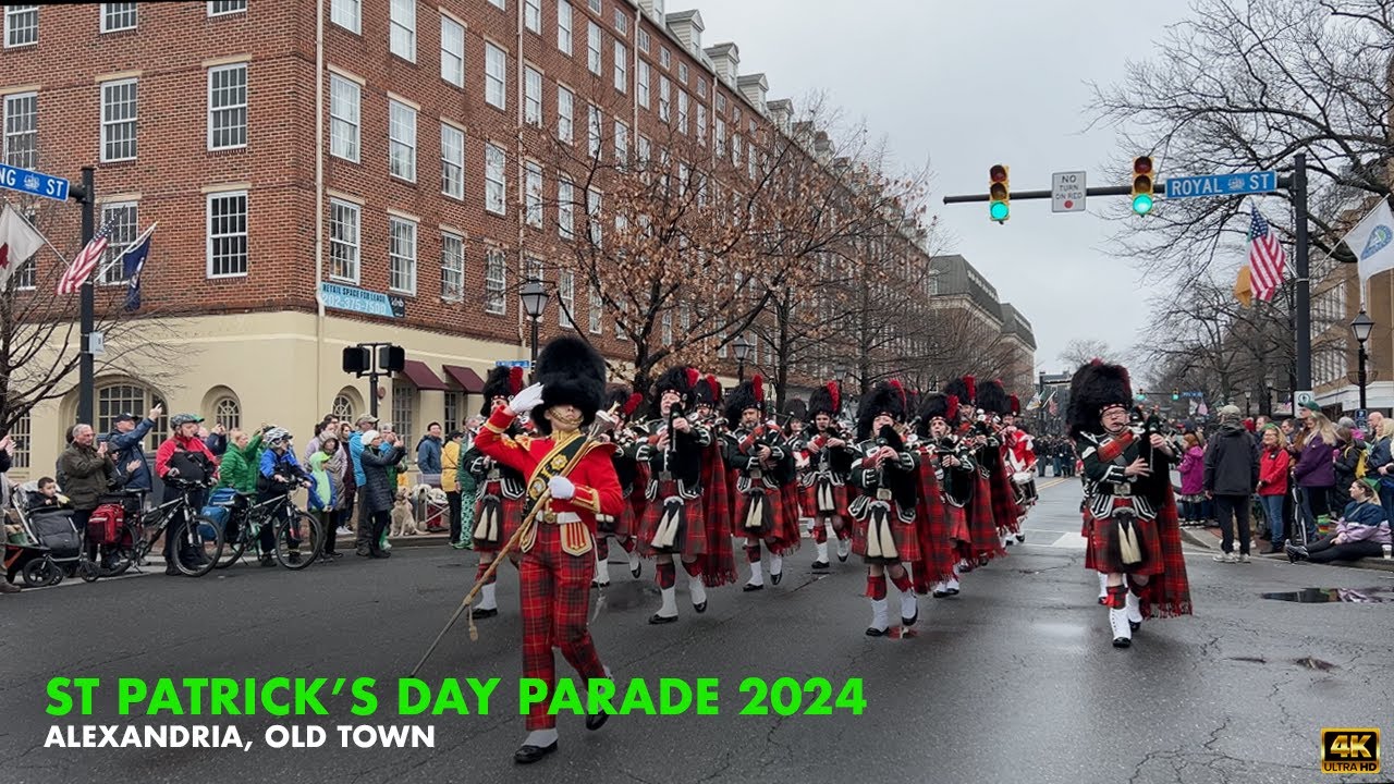 ⁴ᴷ St. Patrick's Day Parade Walk 2024 in Alexandria, VA | Old Town