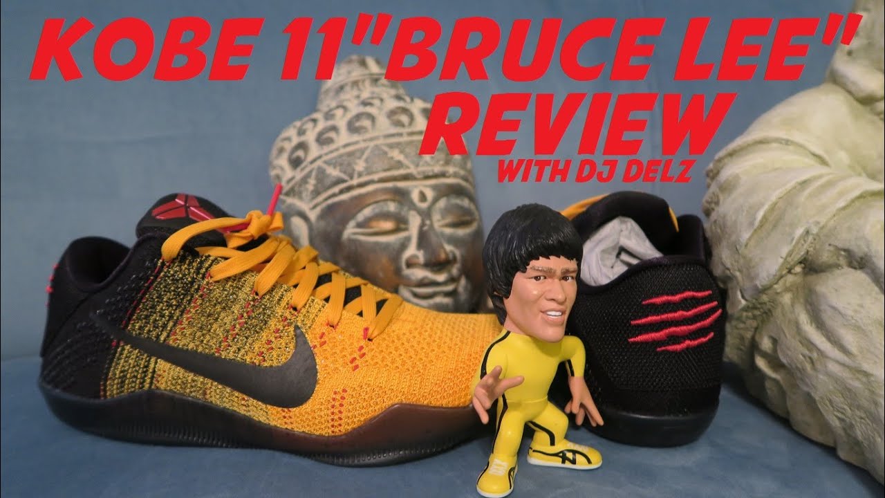 Nike Kobe 11 Bruce Lee XI Shoe Detailed Review + On Foot Look With Dj Delz