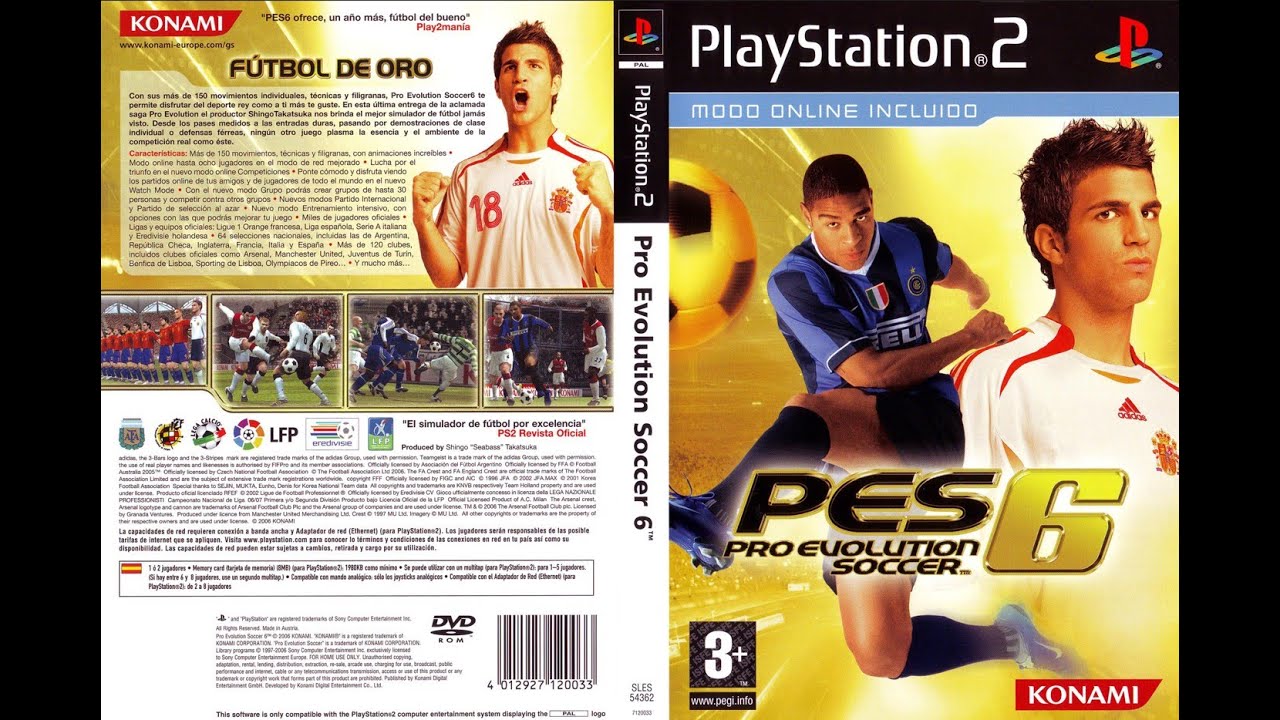 #06 Playstation 2   Pro Evolution Soccer 6 ou Winning Eleven 10