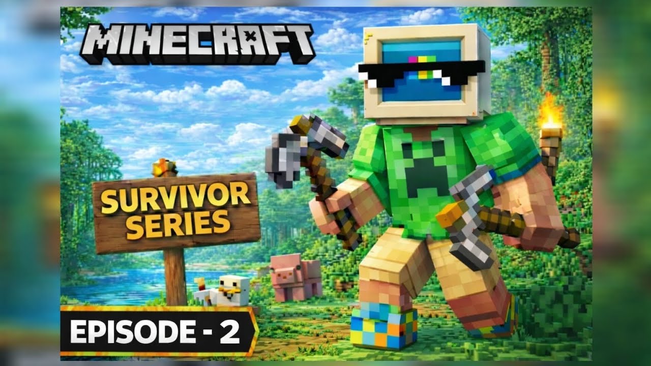 Day 2 in Minecraft Survival series 
