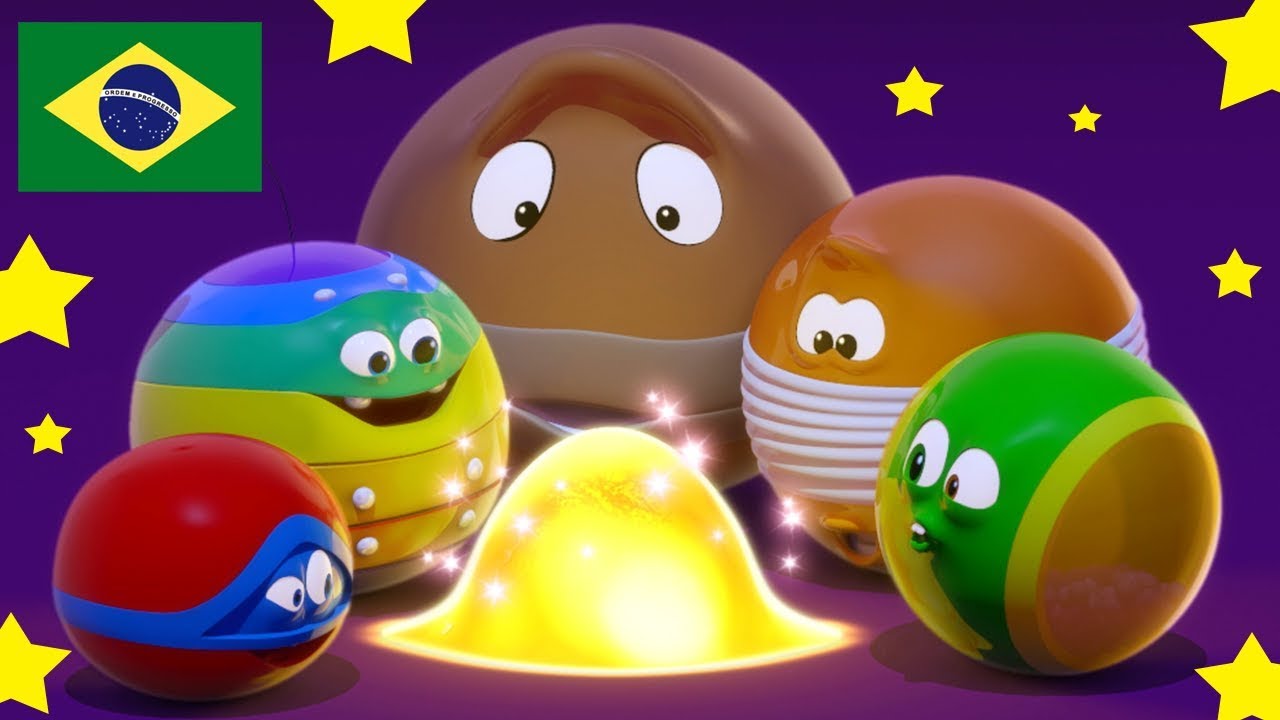 Wonderballs - Noite estrelada | Animados engraçados | Aprenda cores | vídeos infantis