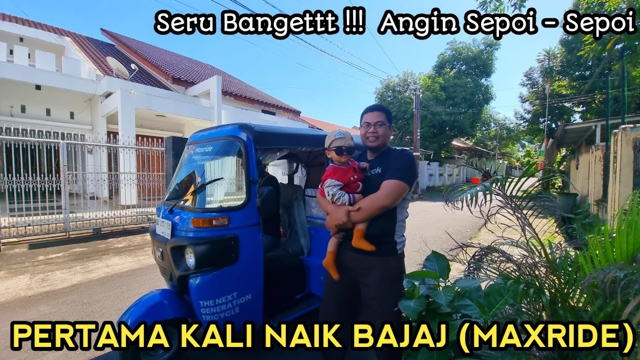 PERTAMA KALI COBA NAIK BAJAJ DI MAKASSAR || DOWNLOAD APLIKASI MAXRIDE KALAU MAU ORDER || SERU SEKALI